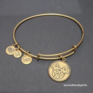 Alex and Ani Disney Mickey Mouse Rafaelian Gold Expandable Charm Bangle